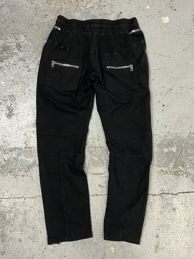 2000s Balmain Full Zip Black Joggers sKcCrMJ 6