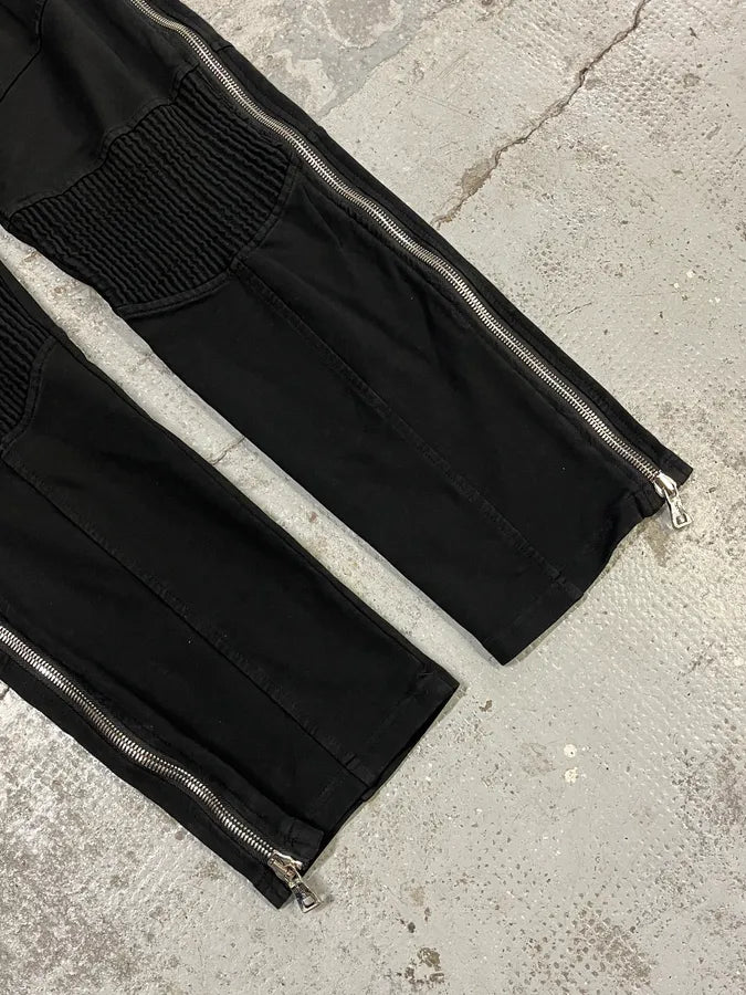 2000s Balmain Full Zip Black Joggers sKcCrMJ 8