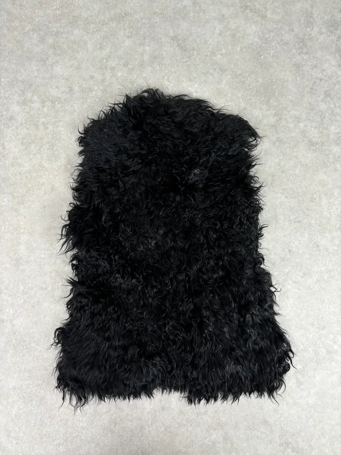 2000s Balmain Fur Black Vest Jacket PCjwJnu 3