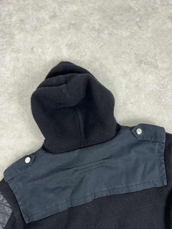 2010s Balmain Hooded Hybrid Patchwork Zip Jacket FtuRmft 6