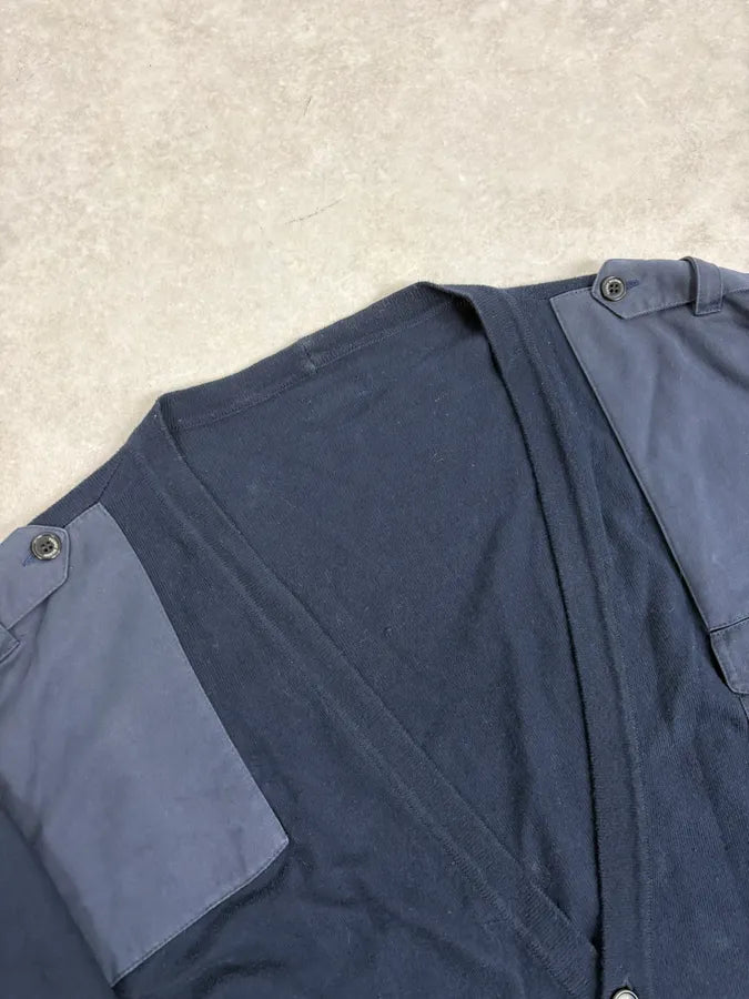 2000s Pierre Balmain Navy Patch Wool Cardigan KmZPIus 4