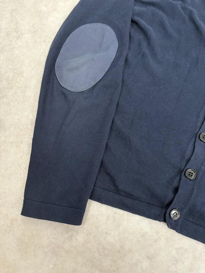 2000s Pierre Balmain Navy Patch Wool Cardigan KmZPIus 7