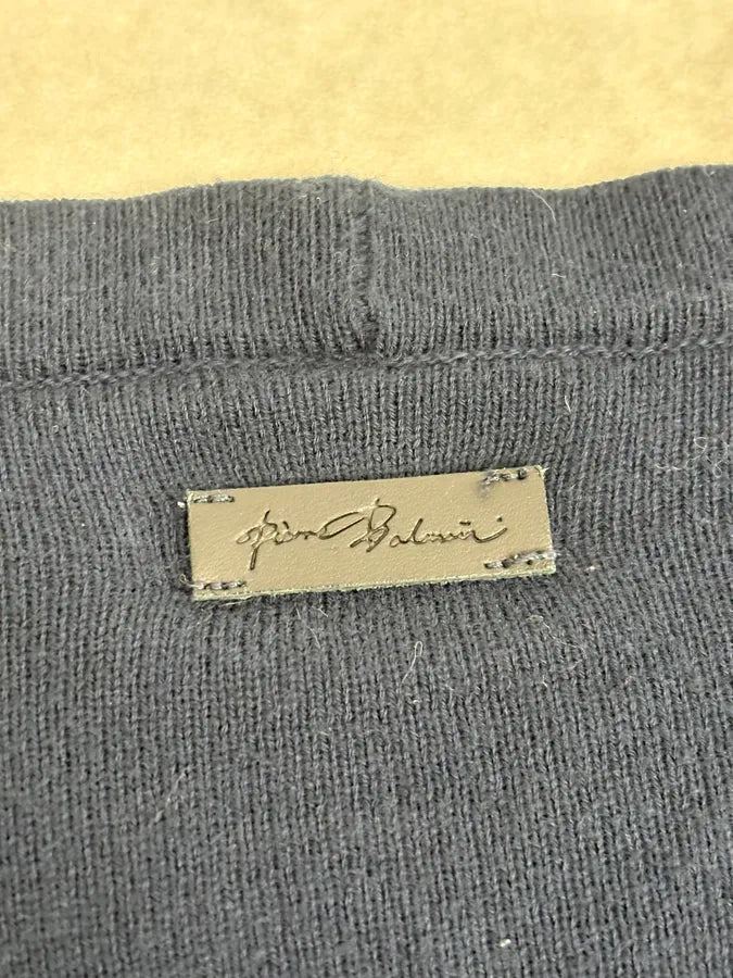 2000s Pierre Balmain Navy Patch Wool Cardigan KmZPIus 8