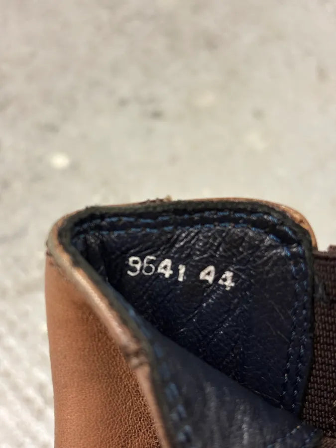 2000s Balmain Rust Brown Leather Ankle Boots LpvDihU 8