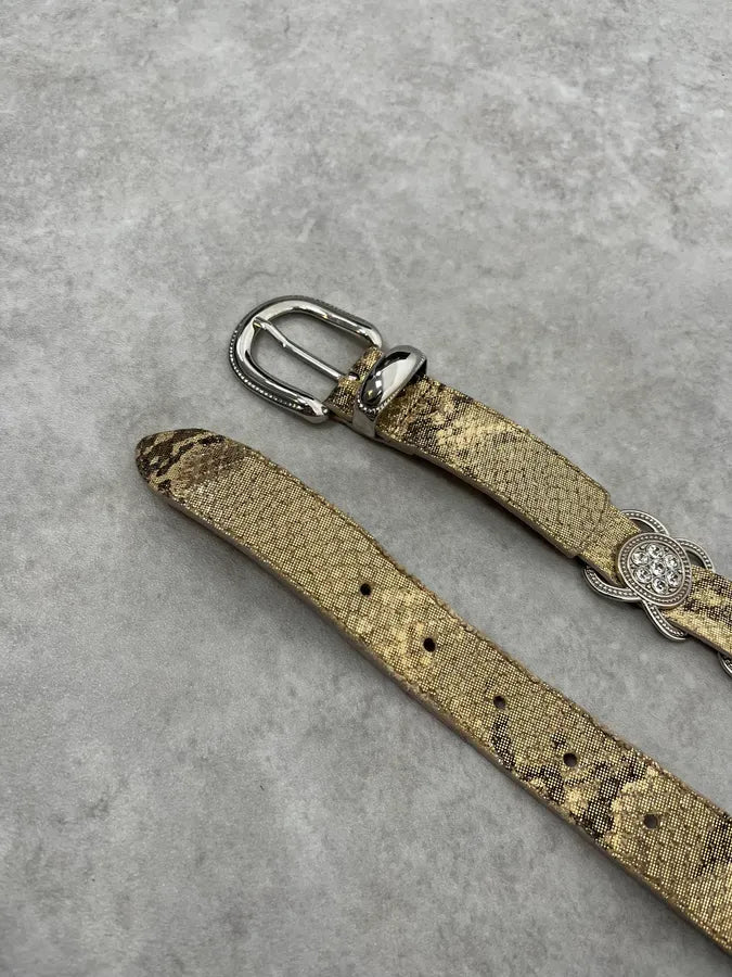 2000s Berge Snake Effect Ornament Belt goHnboi 4