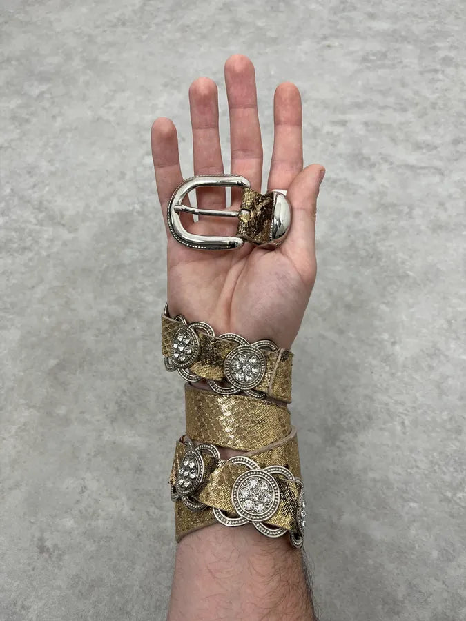 2000s Berge Snake Effect Ornament Belt goHnboi 0