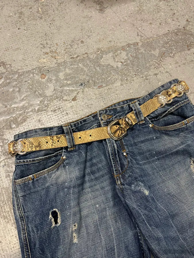 2000s Berge Snake Effect Ornament Belt goHnboi 2