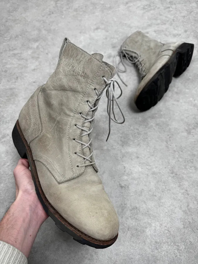 2000s Bikkembergs Grey Classy Leather Boots hEJfdHL 0