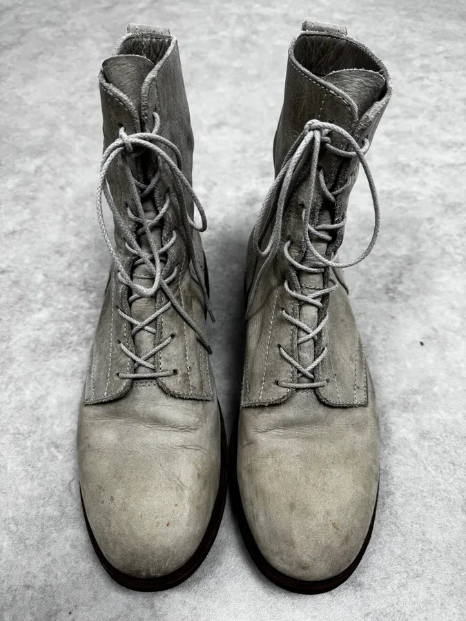2000s Bikkembergs Grey Classy Leather Boots hEJfdHL 3