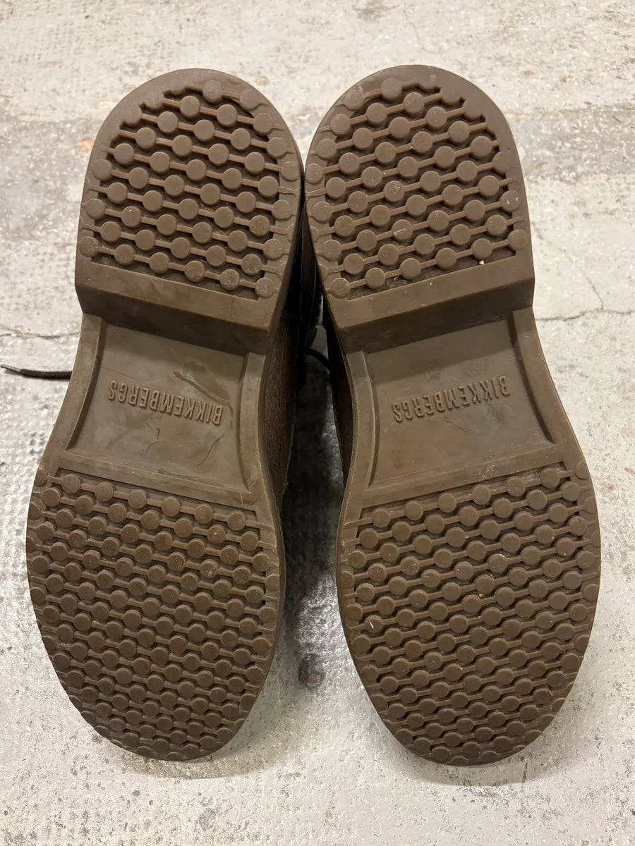 2000s Bikkembergs Brown Leather Lace Up Boots PkKCaEn 5