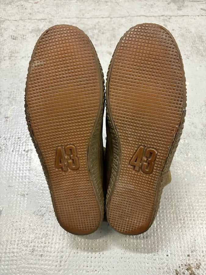 2000s Bikkembergs Brown Leather Straps High Top Sneakers CEVVENz 3