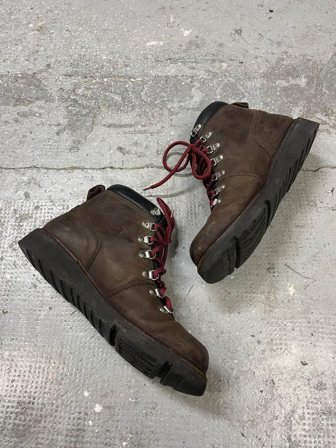 2000s Bikkembergs Brown Mountain Daily Leather Boots (43eu/us9.5) GKILprI 2