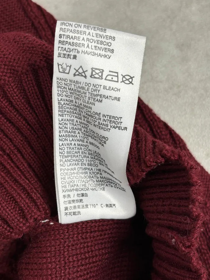 2010s Bikkembergs Burgundy Wool Turtleneck Sweater Xjvkdym 9