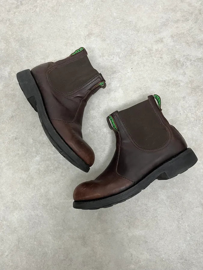 2000s Bikkembergs Daily Brown Leather Boots chNIvEA 3