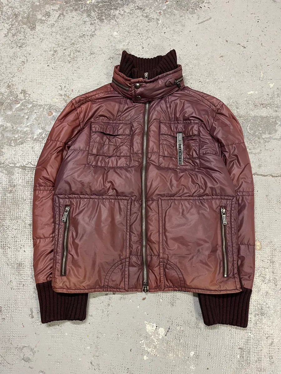 2000s Bikkembergs Faded Autumn Puffer Jacket OvsztXI 0