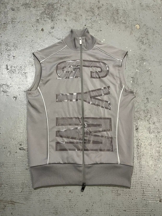 2000s Bikkembergs Grey Gym Vest daQnltM 0