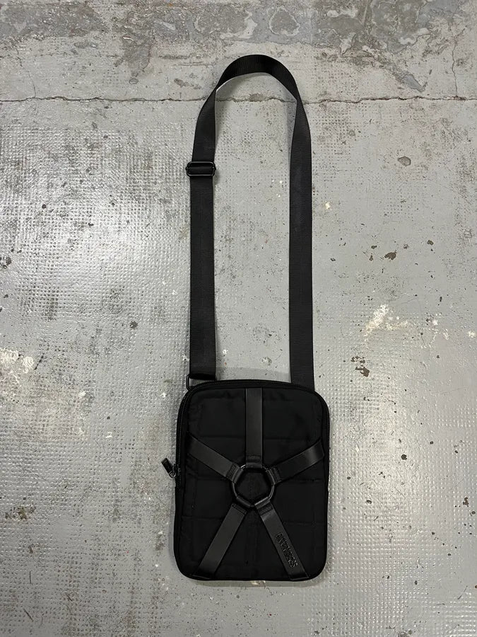 2000s Bikkembergs Harness Black Shoulder Bag NYrefQn 0