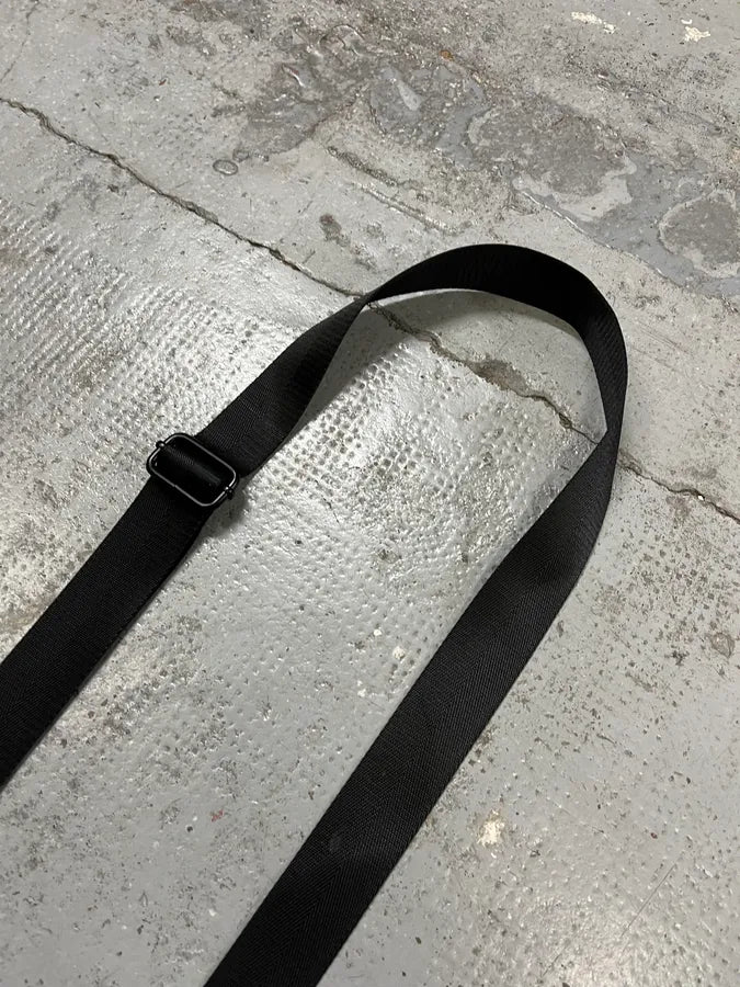 2000s Bikkembergs Harness Black Shoulder Bag NYrefQn 4