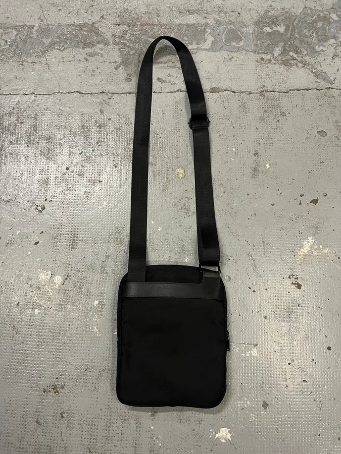 2000s Bikkembergs Harness Black Shoulder Bag NYrefQn 5