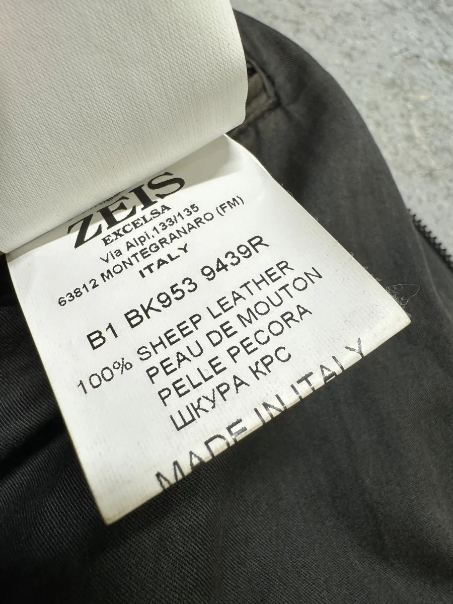 2000s Bikkembergs Hybrid Black Leather Biker Jacket (M) RzvmEHe 8