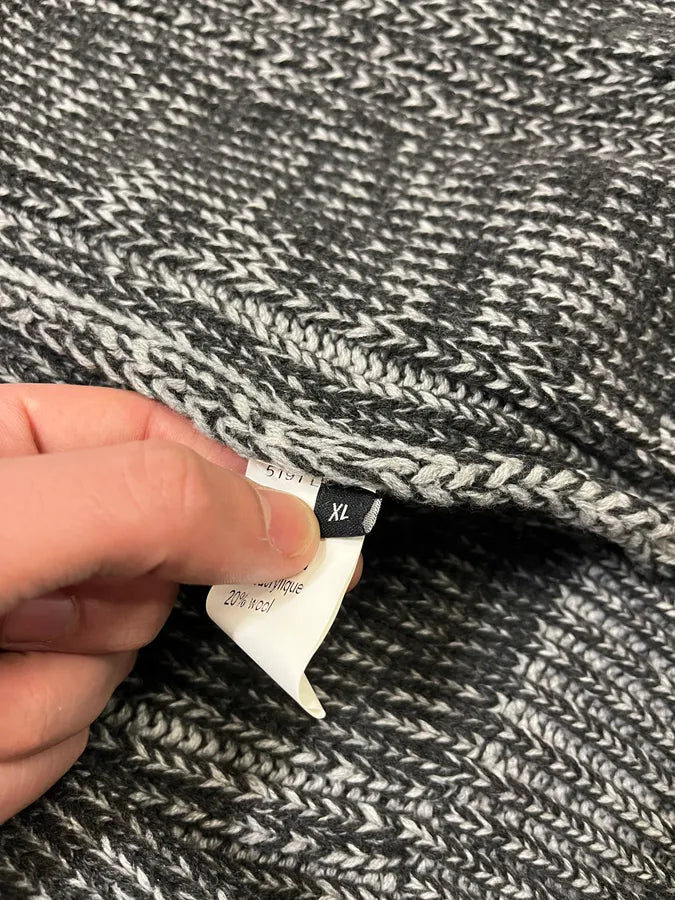 2000s Bikkembergs Knit Grey Zip-Up Hoodie NMCfAts 12