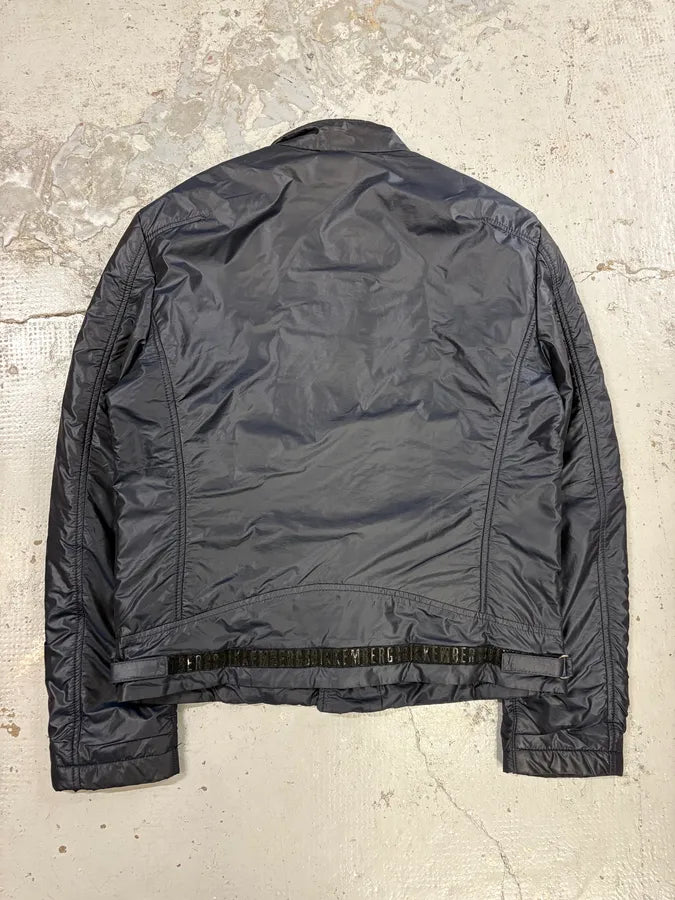 AW2008 Bikkembergs Navy Dual Zippers Nylon Jacket xwmBdOH 5