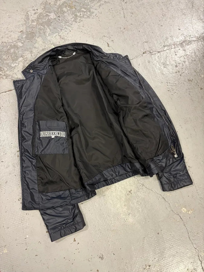 AW2008 Bikkembergs Navy Dual Zippers Nylon Jacket xwmBdOH 6