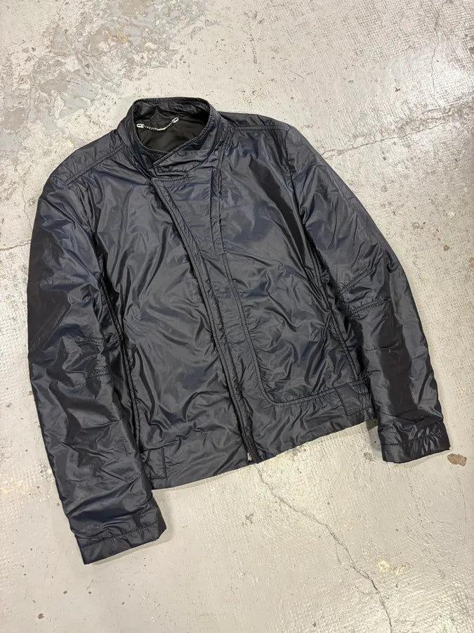 AW2008 Bikkembergs Navy Dual Zippers Nylon Jacket xwmBdOH 3