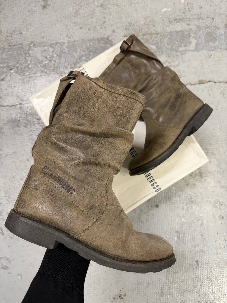 2000s Bikkembergs Raw Brown Leather Boots vqfoWzu 0