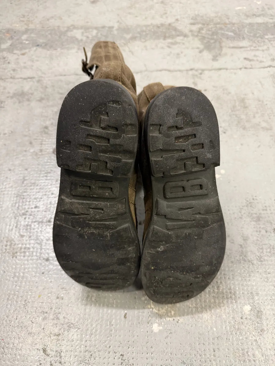 2000s Bikkembergs Raw Brown Leather Boots vqfoWzu 8