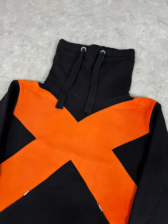 2010s Bikkembergs X Orange Black Hoodie rSshBUl 4