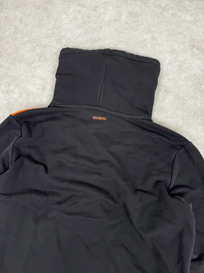 2010s Bikkembergs X Orange Black Hoodie rSshBUl 5