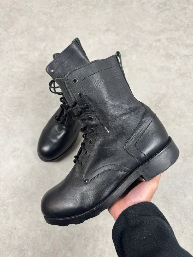 2000s Bikkembers Army Black Leather Boots VaxUuQQ 1
