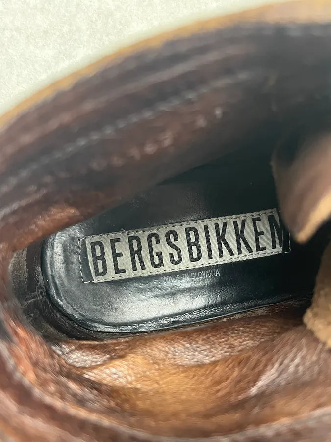 2000s Bikkembers Brown Eroded Leather Boots UgZhTkV 7