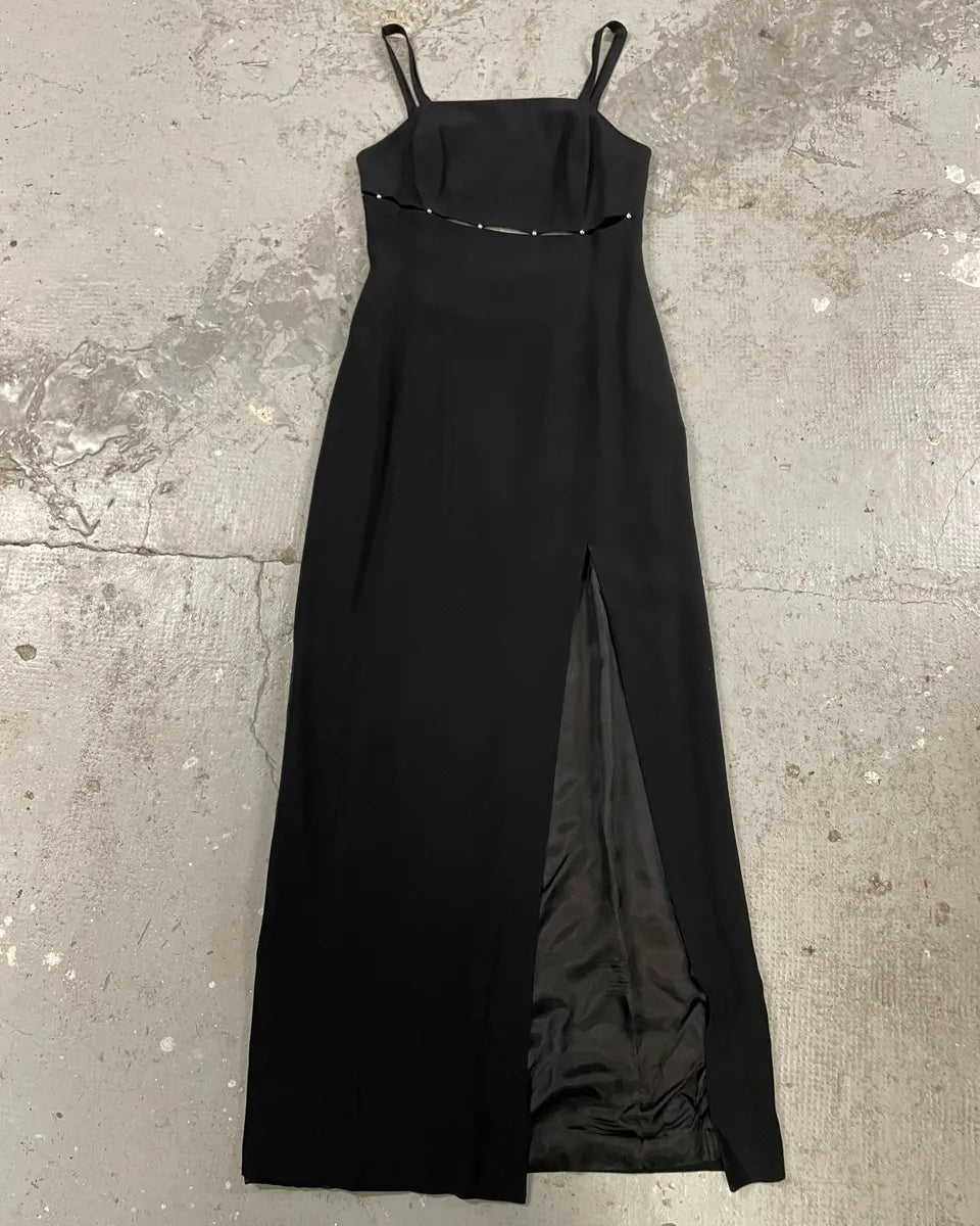 2000s Black Carmen Cinefra Dress  (S/M) TKWiZLk 2