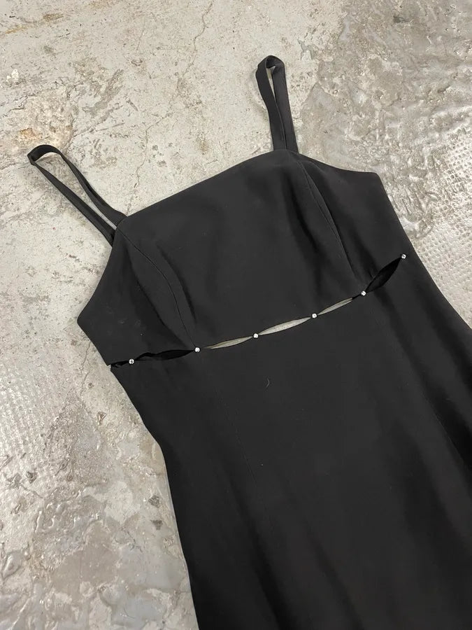 2000s Black Carmen Cinefra Dress  (S/M) TKWiZLk 3