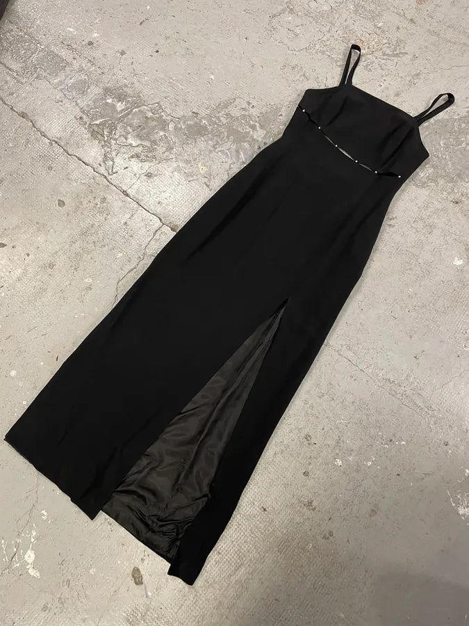 2000s Black Carmen Cinefra Dress  (S/M) TKWiZLk 5