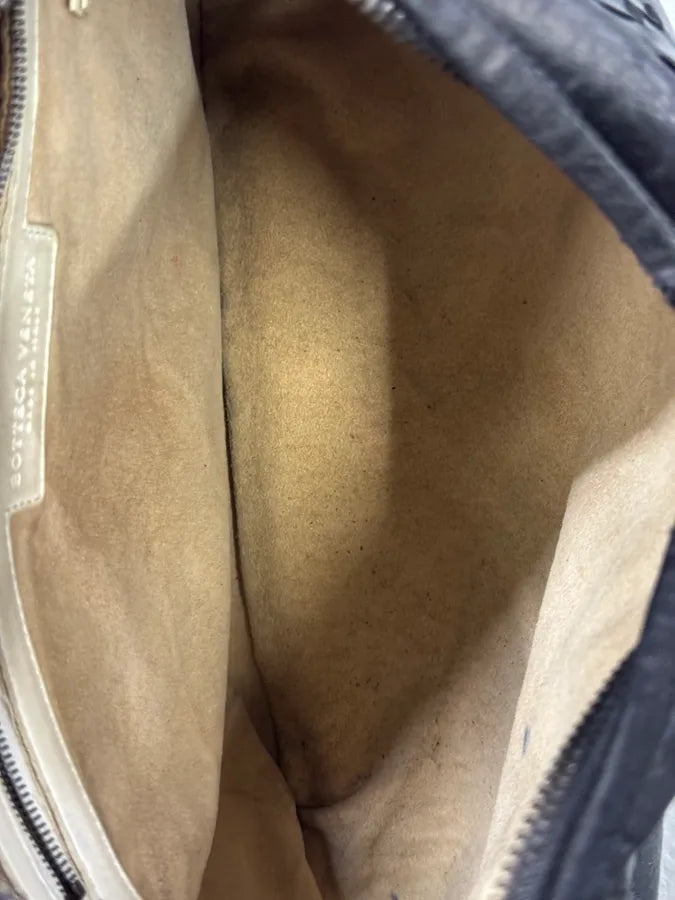 2000s Bottega Veneta Black Leather Intrecciato Hobo Bag anQzOvt 11