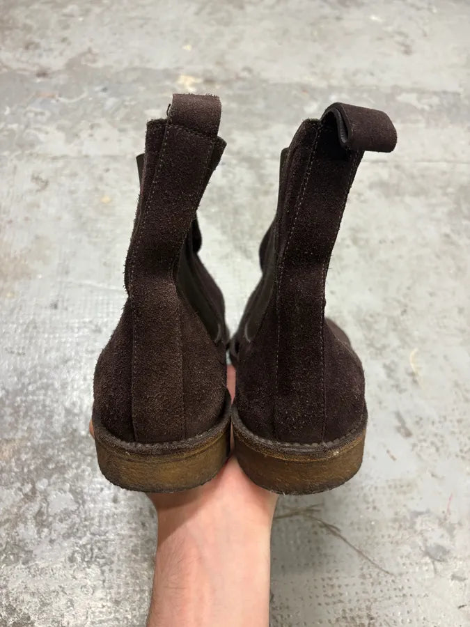 2000s Bottega Veneta Black Suede Leather Ankle Boots kBAhpSo 6