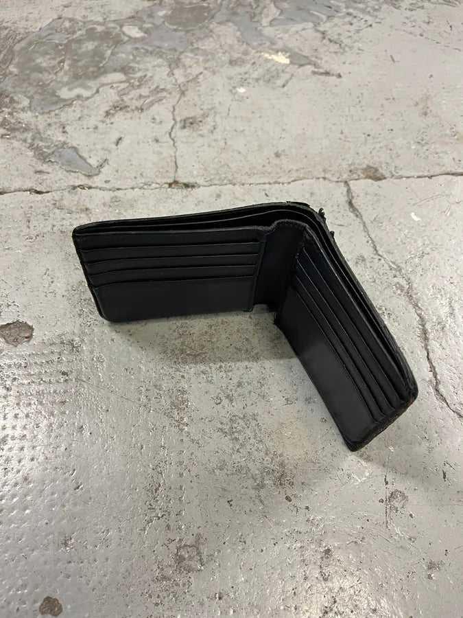 2000s Bottega Veneta Black Woven Leather Wallet UMvTQDB 5