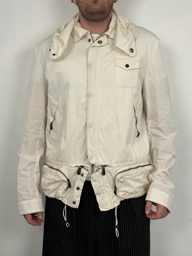 2000s Bottega Veneta White Cargo Jacket nyCakMc 1