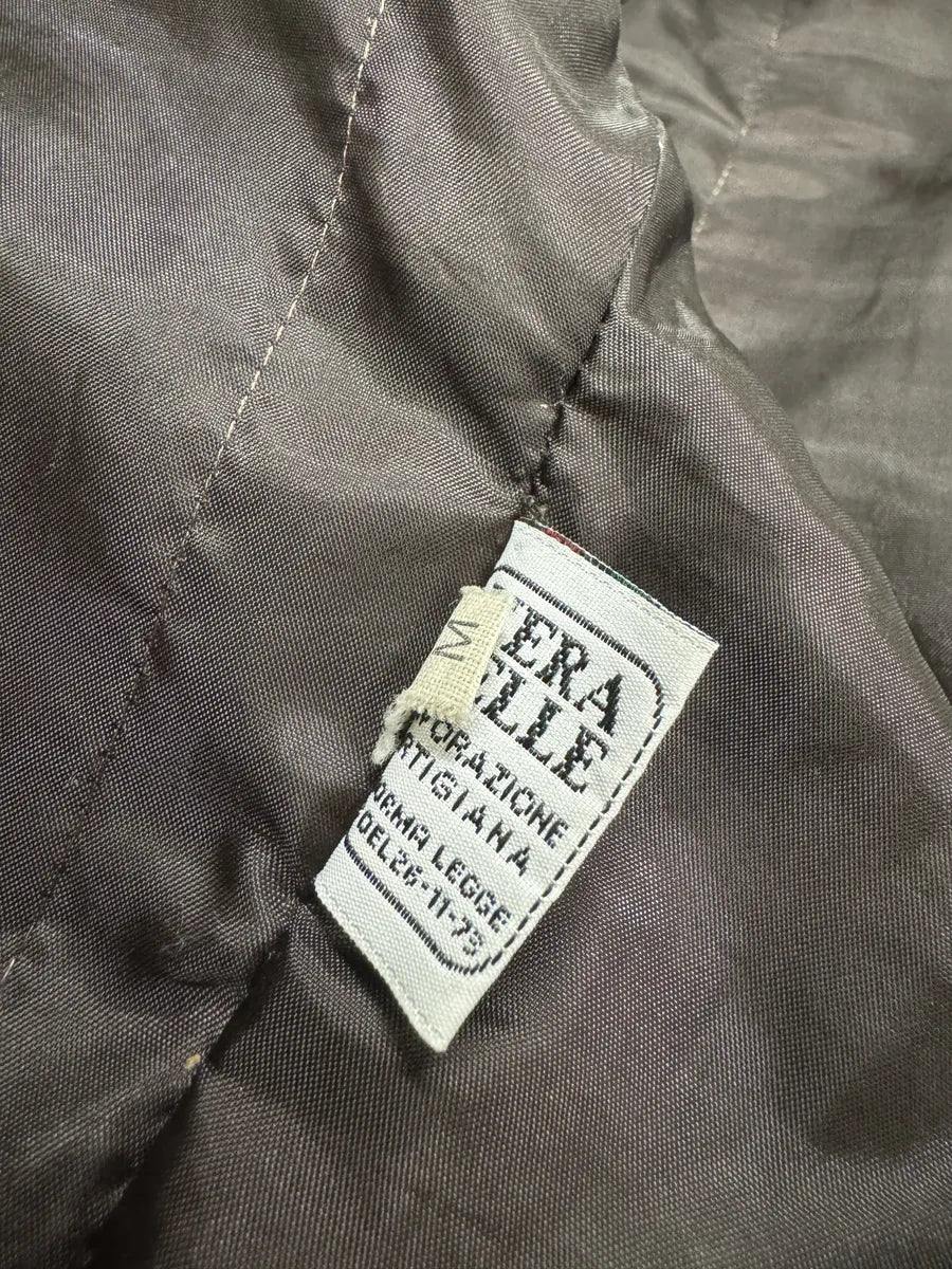 2000s Brown Italian Leather Pony Hair Leopard Biker Jacket SfINCtl 9