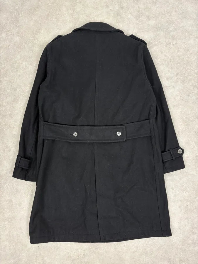 2000s Burberry Black Double-Breasted Wool Coat zMAFJfc 5