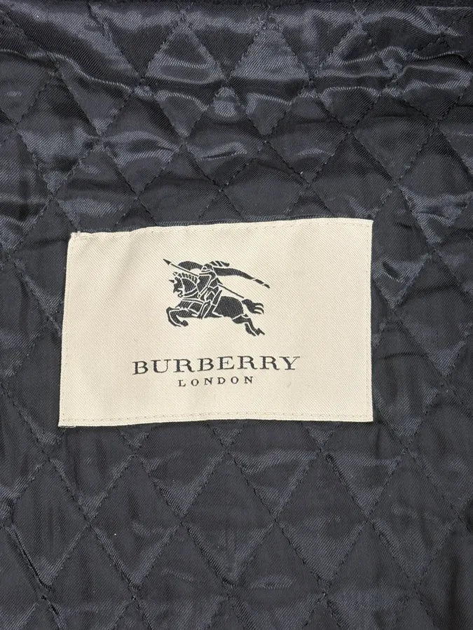 2000s Burberry Black Double-Breasted Wool Coat zMAFJfc 9