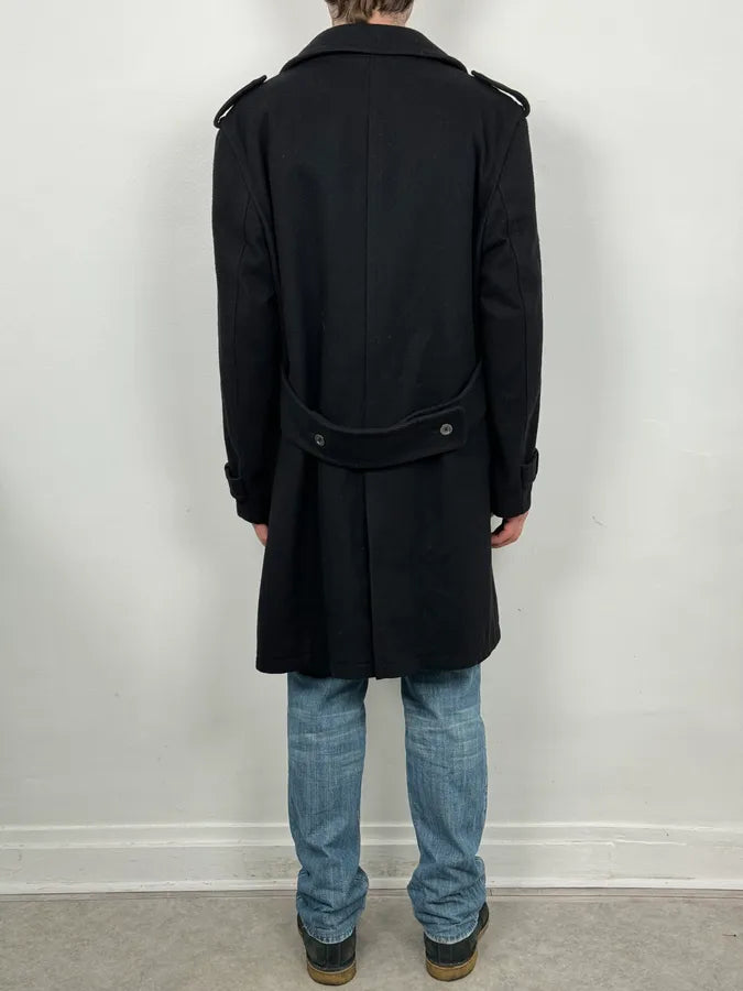 2000s Burberry Black Double-Breasted Wool Coat zMAFJfc 2