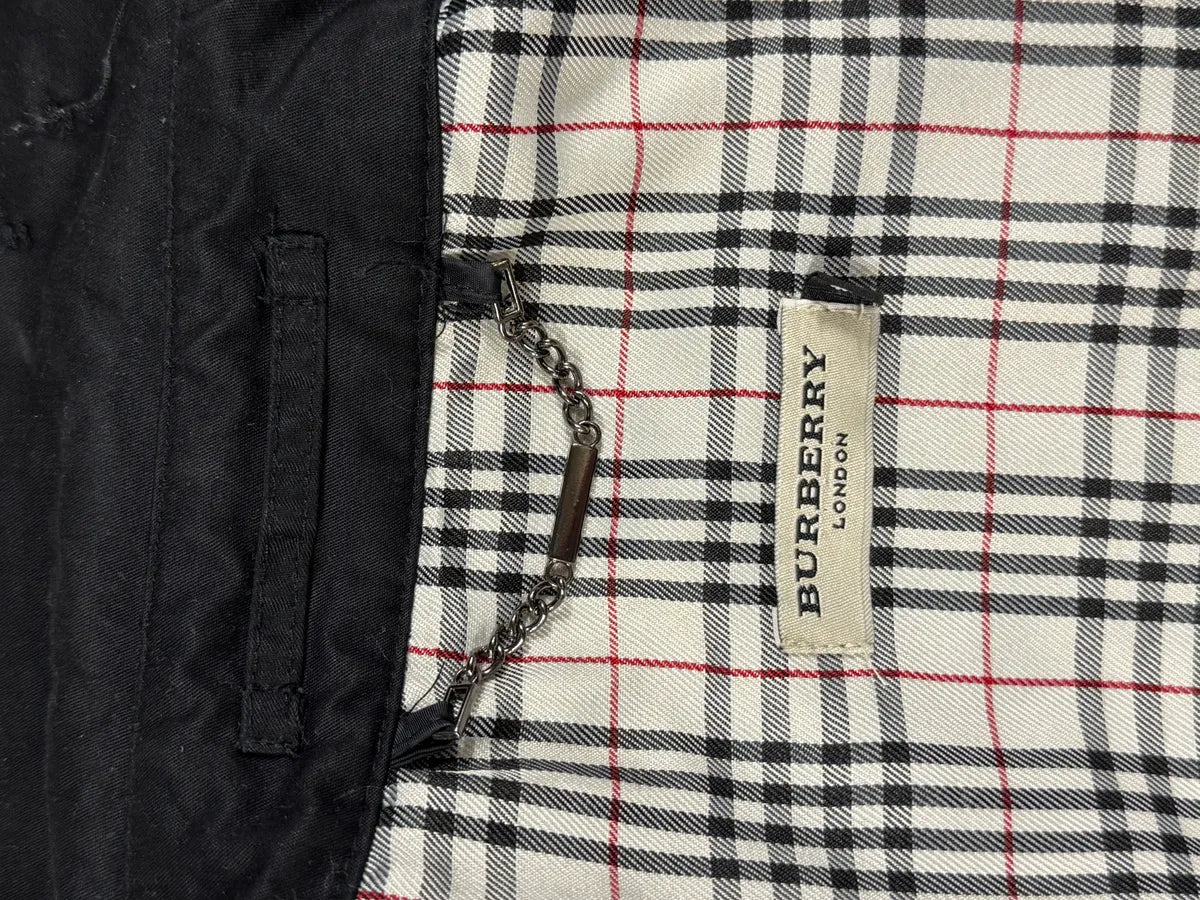 2000s Burberry Black Imperial Buttoned Long Jacket UOEUDqm 8
