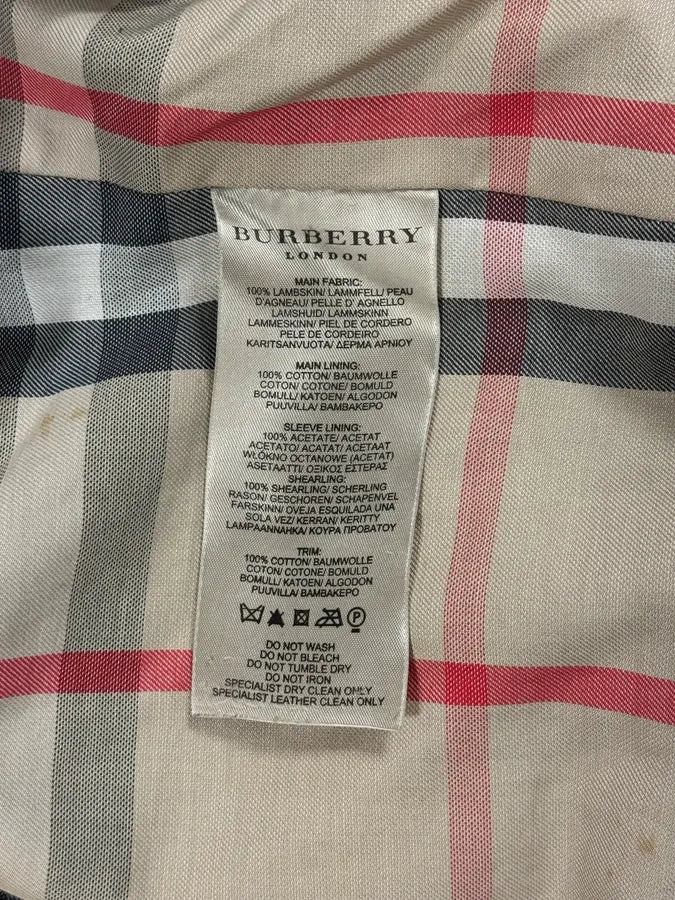 2000s Burberry Black Leather Premium Jacket morjYOX 9