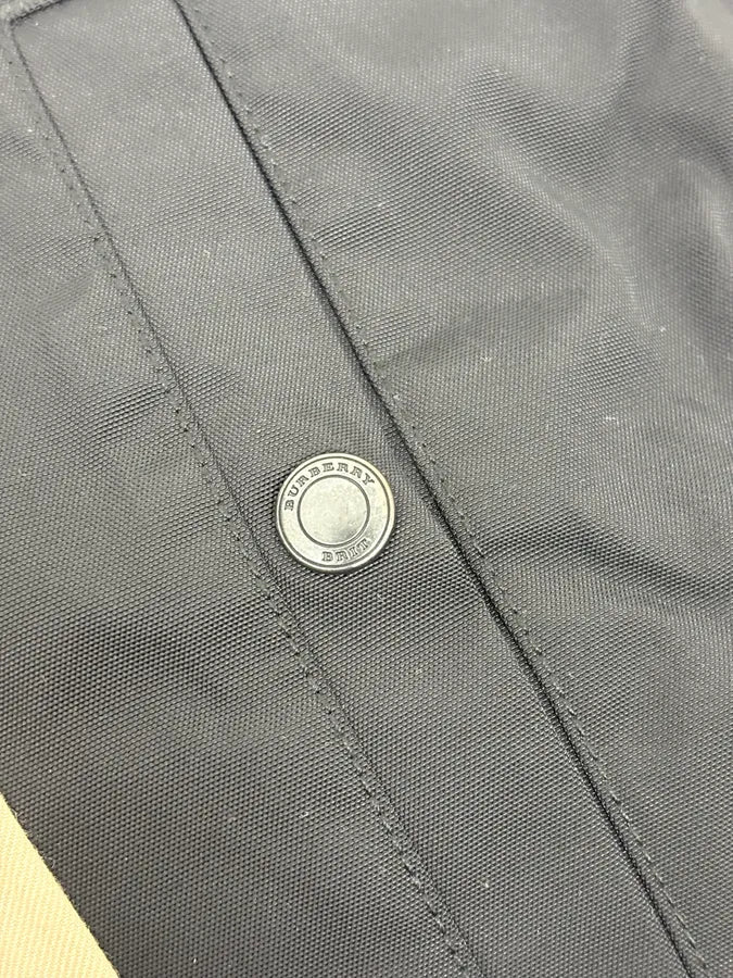 2000s Burberry Black Asymmetrical Nylon Biker Jacket AqiybbB 9