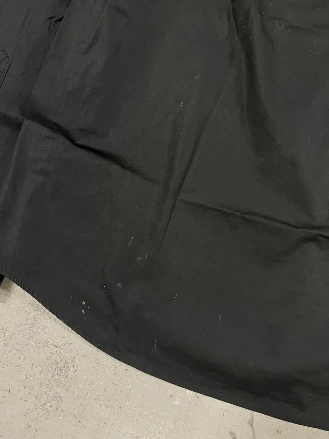 2000s Burberry Black Tartan Minimalist Mafia Shirt exOQuzj 7