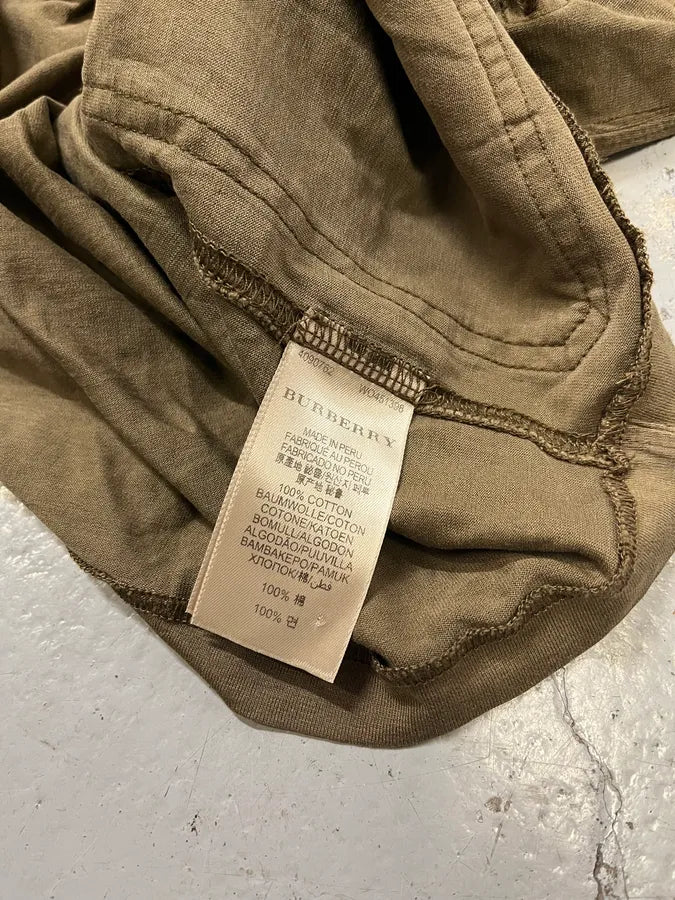 2000s Burberry Brit Khaki Multi-Pocket Cargo T-Shirt xSjYsiY 7